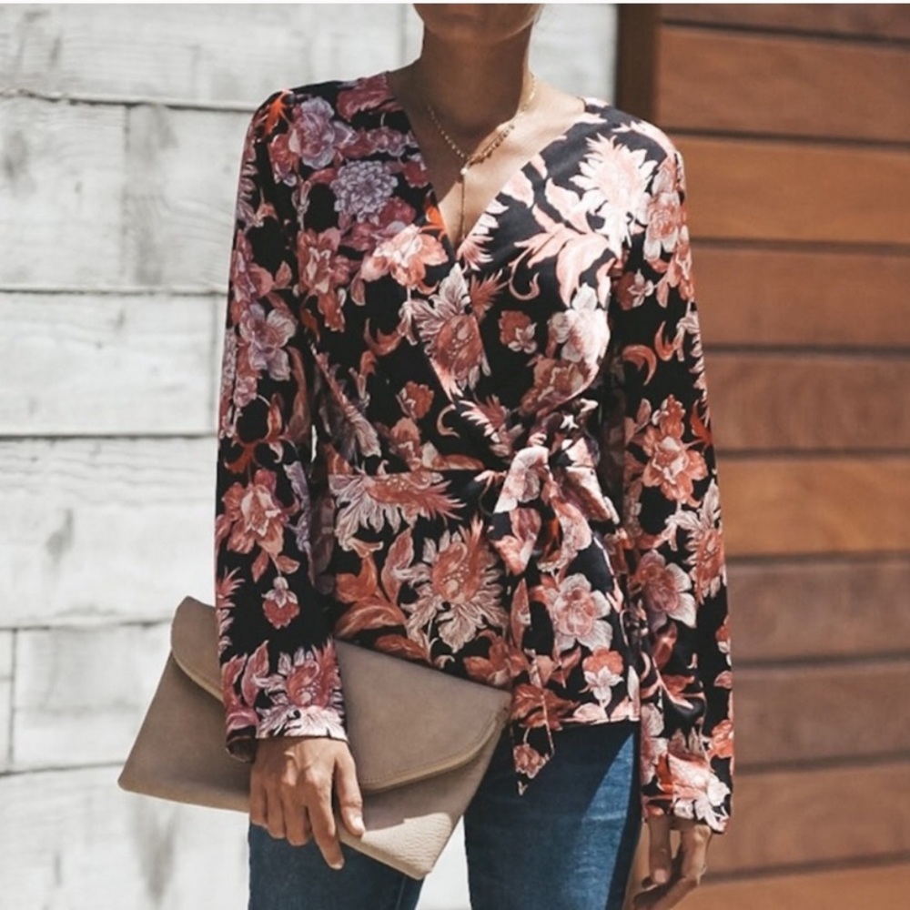 VICI wrap blouse NWT